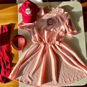 A LEAGUE OF THEIR OWN/ ROCKFORD PEACH Costume/ SIZE S